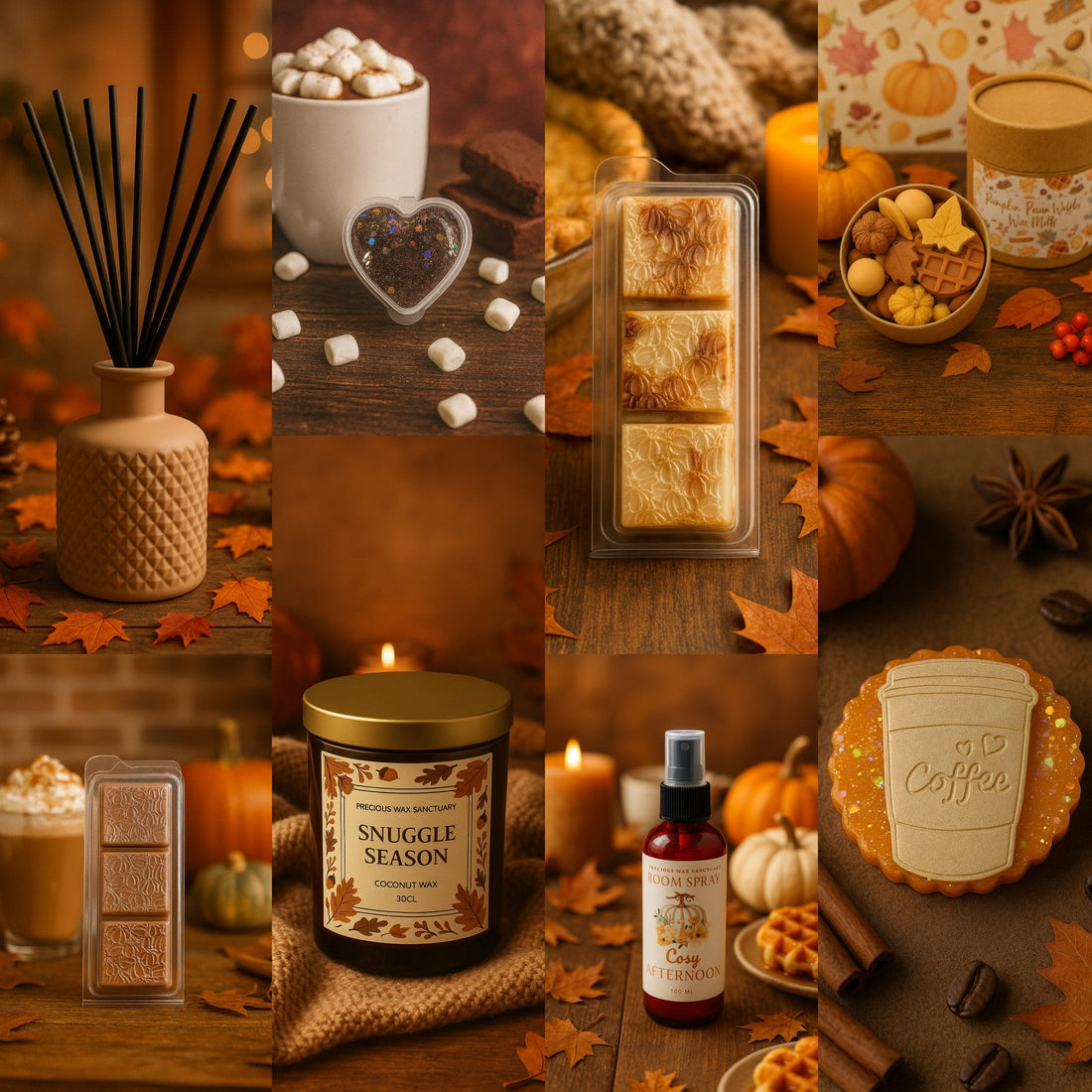 Explore our Autumn Collection with cosy wax melts, candles, and home fragrances inspired by fall’s warmth and charm.
