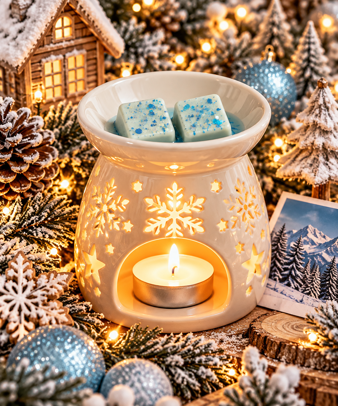 Snowy Mountain Retreat Wax Melt Bar | Strong Scented Soy Wax Melts UK