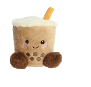 Palm Pals Plush Teddy - Milky Tea Boba 13cm - Precious Wax Sanctuary