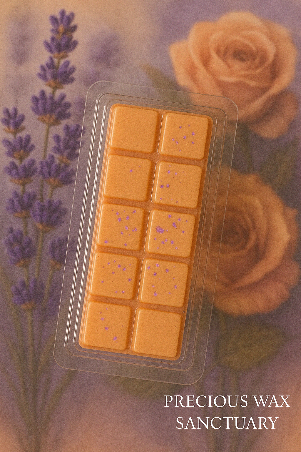 The perfect harmony of warm amber and soothing lavender. Our 'Amber and Lavender' wax melt is a truly balanced and comforting fragrance for your home.