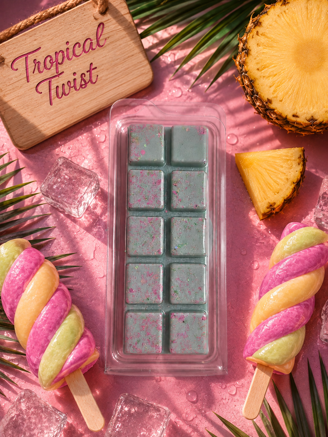 Tropical Twist Wax Melt Bar | Strong Scented Soy Wax Melts UK