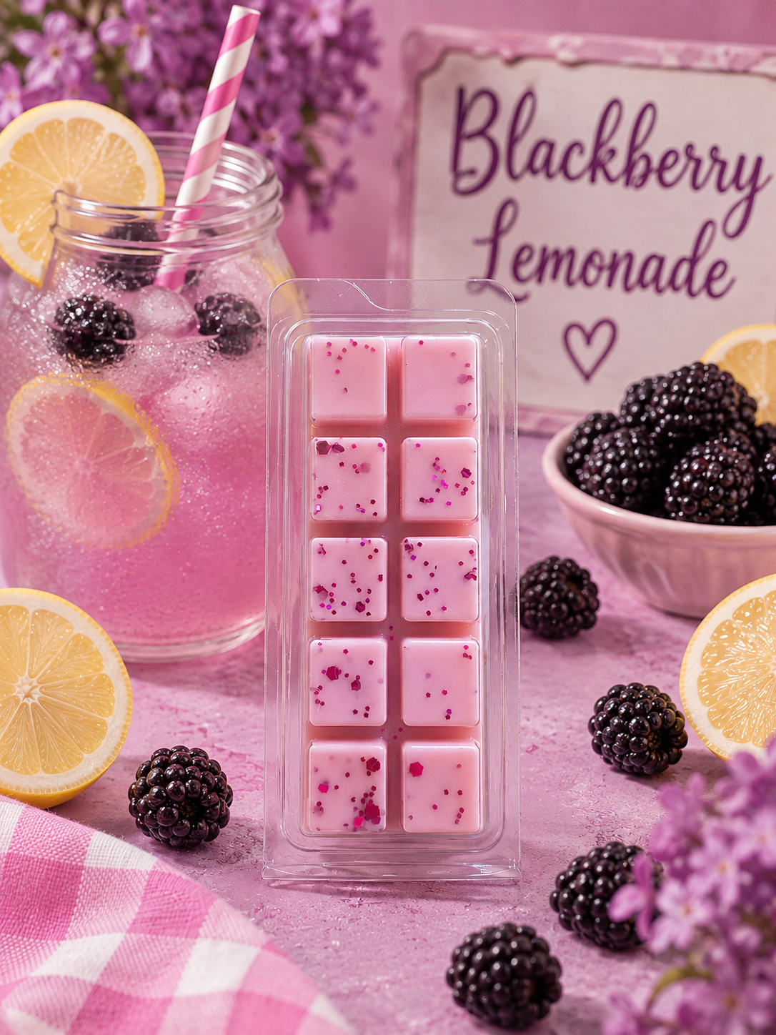 Blackberry Lemonade Wax Melt Bar | Strong Scented Soy Wax Melts UK