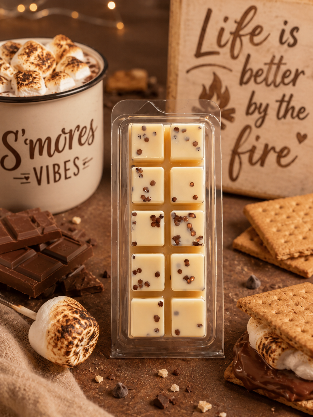 S'mores Wax Melt Bar | Strong Scented Soy Wax Melts UK