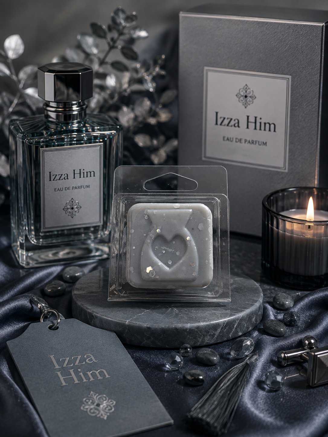 Izza Him Wax Melt Sample | Strong Scented Soy Wax Melts UK