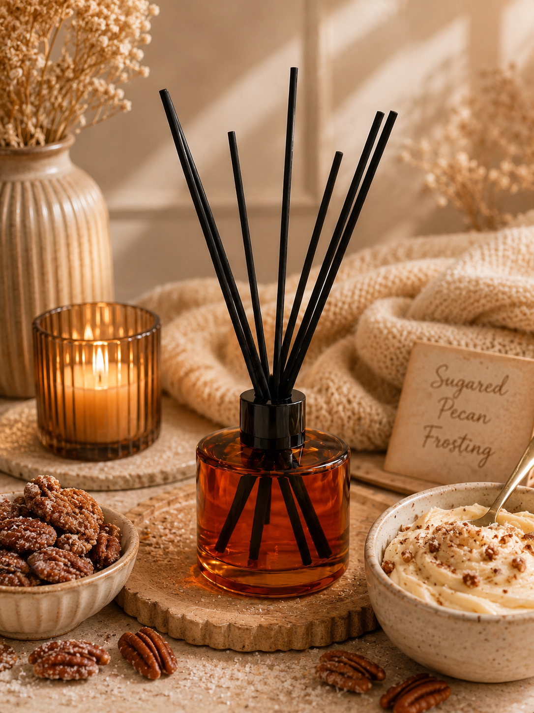 Sugared Pecan Frosting Reed Diffuser | 100ml
