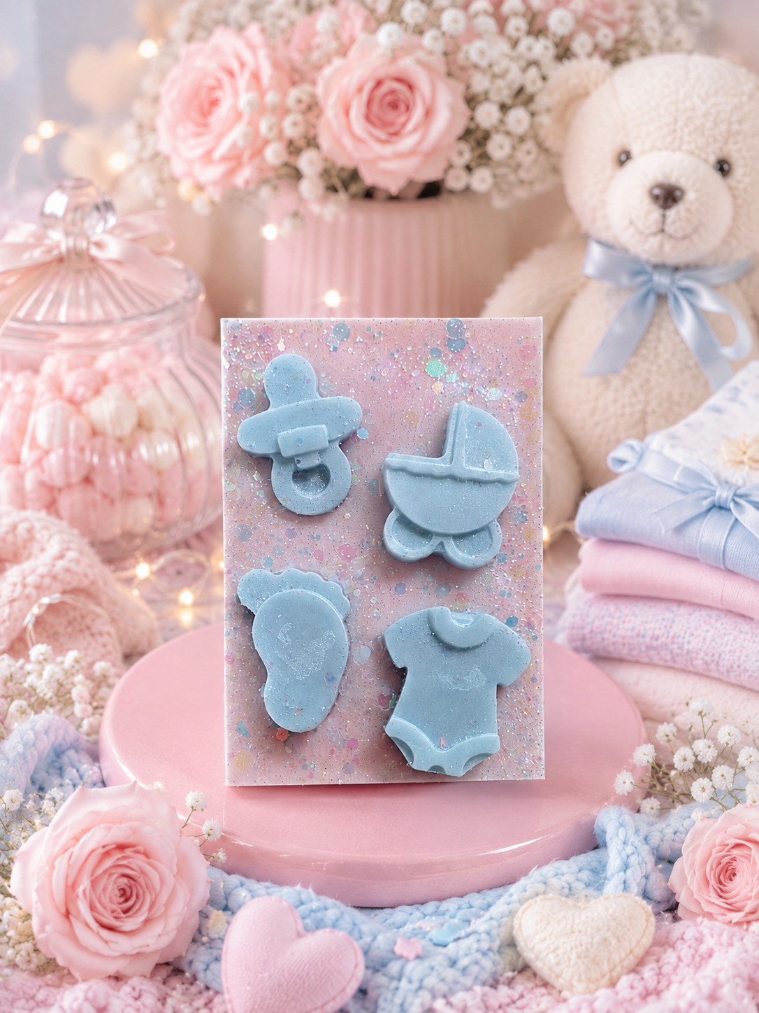 Baby Bloom Wax Melt Shape | Strong Scented Soy Wax Melts UK
