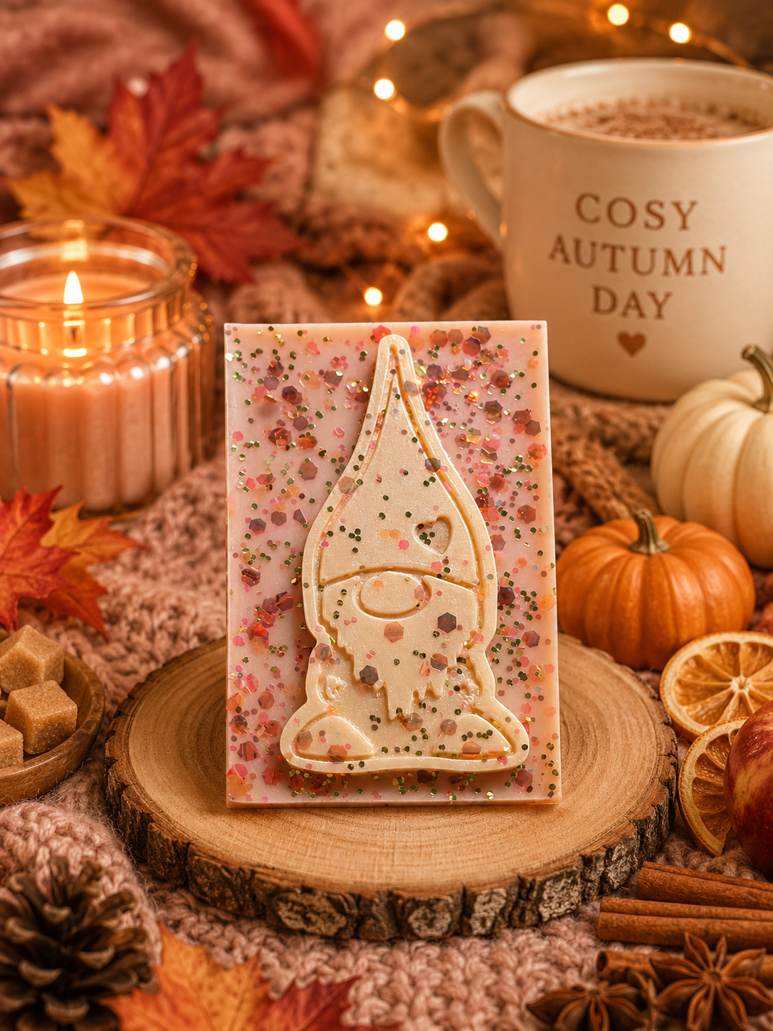 Cosy Autumn Day Wax Melt Shape | Strong Scented Soy Wax Melts UK