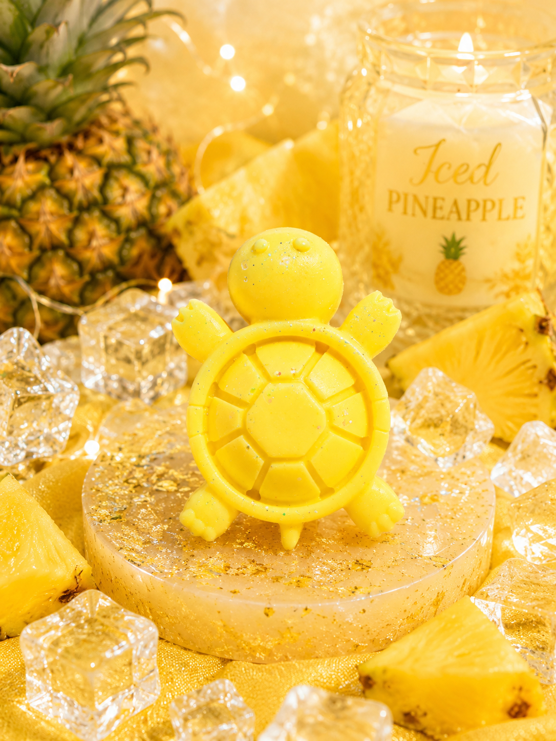 Iced Pineapple Wax Melt Shape | Strong Scented Soy Wax Melts UK