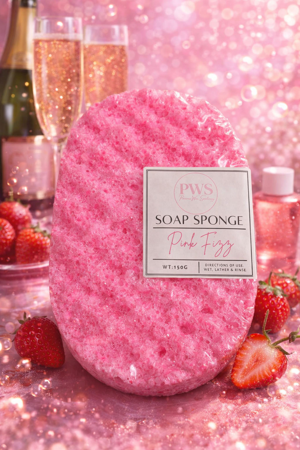Pink Fizz Soap Sponge