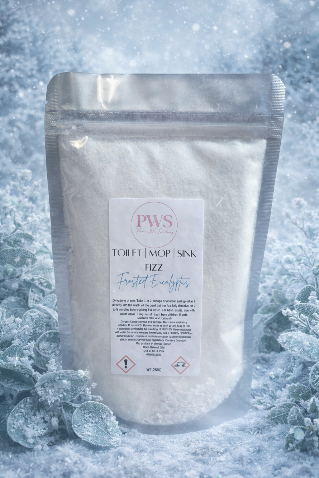 Frosted Eucalyptus Toilet, Mop and Sink Fizz