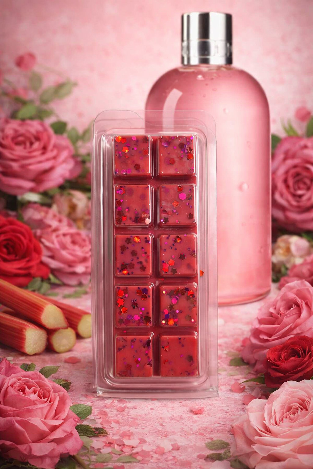 Rhubarb and Rose Wax Melt Bar