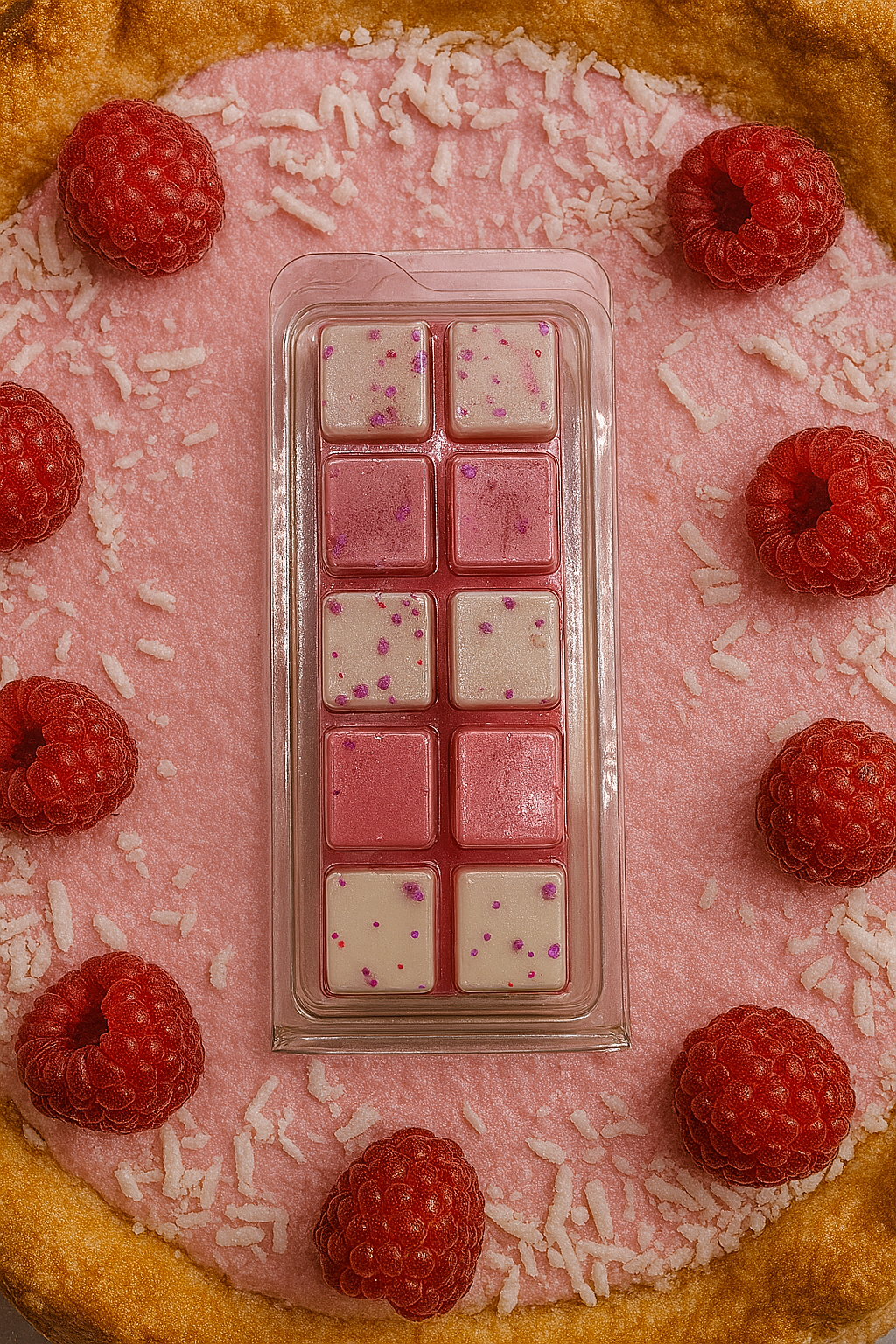 Raspberry Coconut Cake Wax Melt Bar