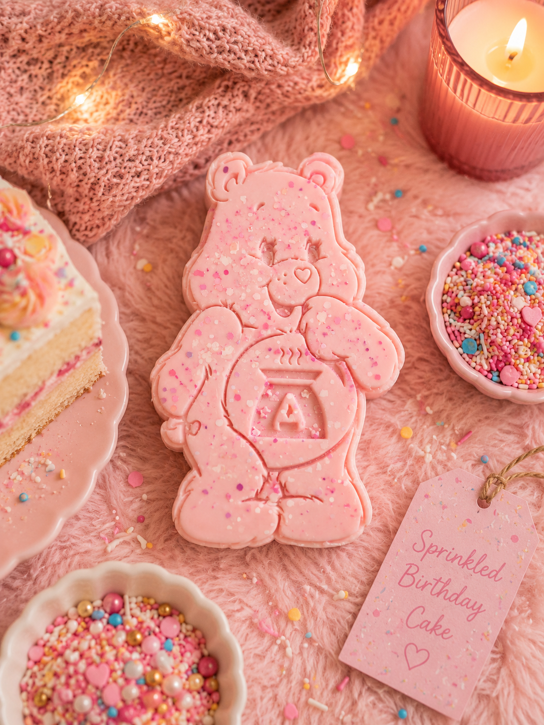 Sprinkled Birthday Cake Wax Melt Shape | Strong Scented Soy Wax Melts UK