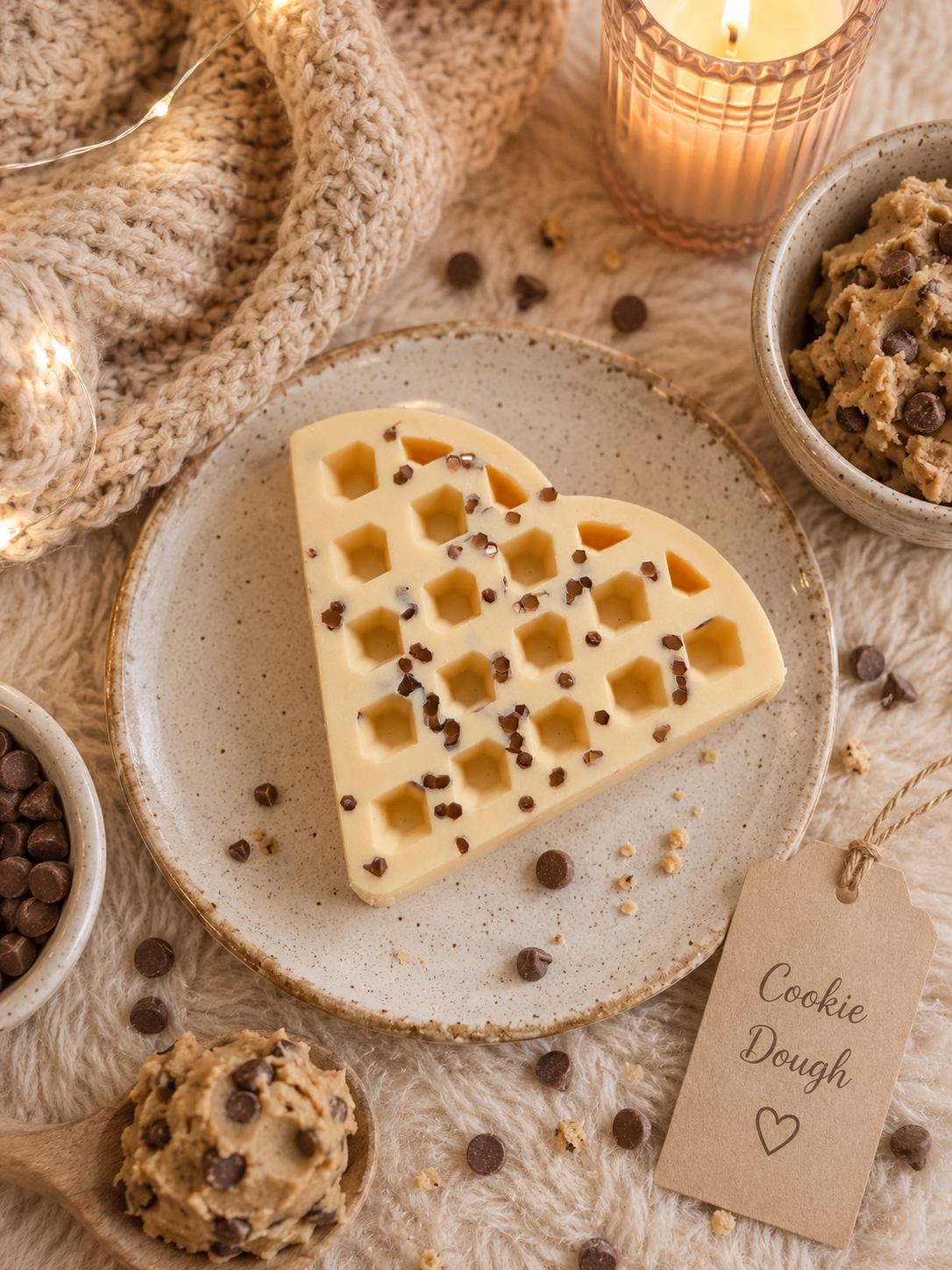 Cookie Dough Wax Melt Shape | Strong Scented Soy Wax Melts UK
