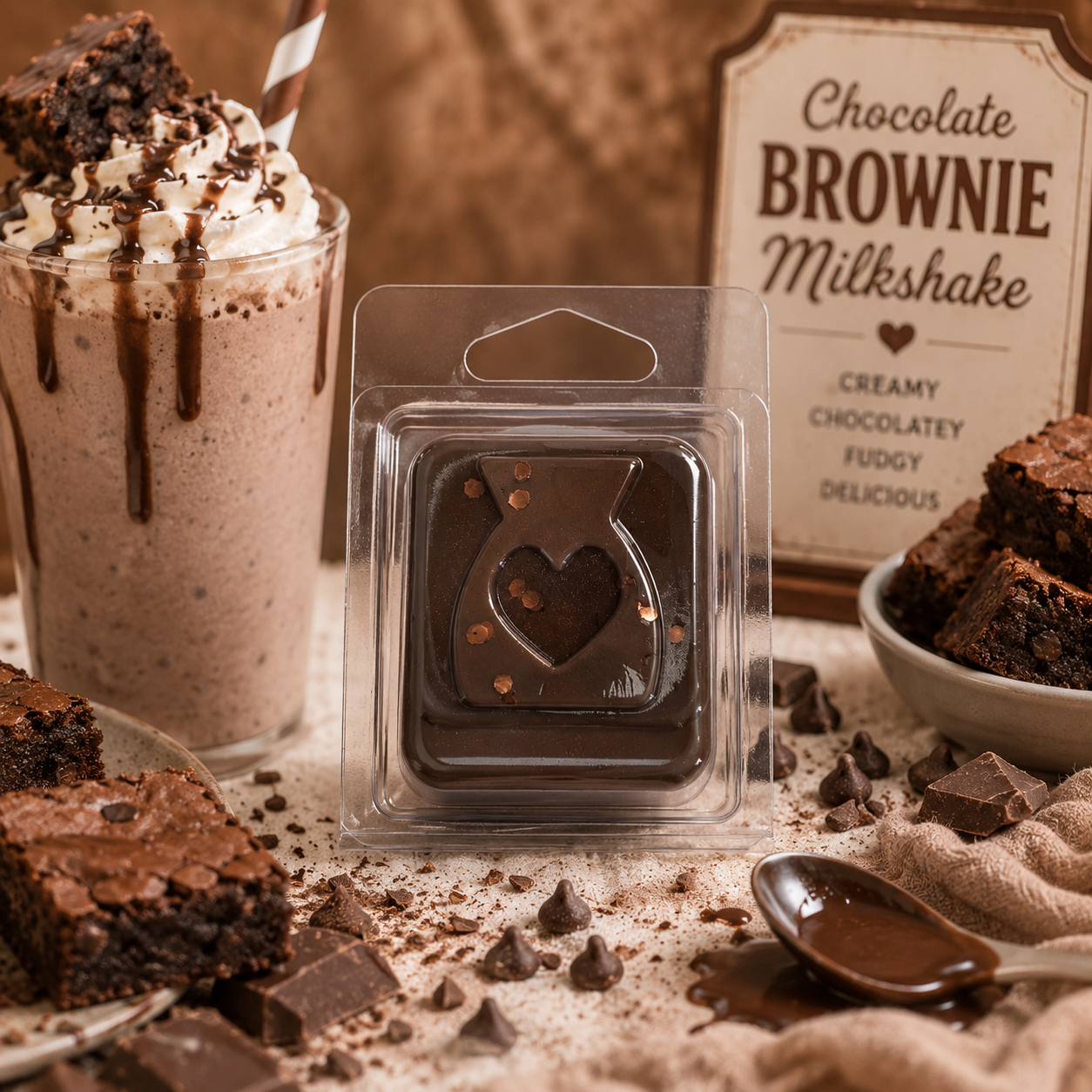 Chocolate Brownie Milkshake Wax Melt Sample