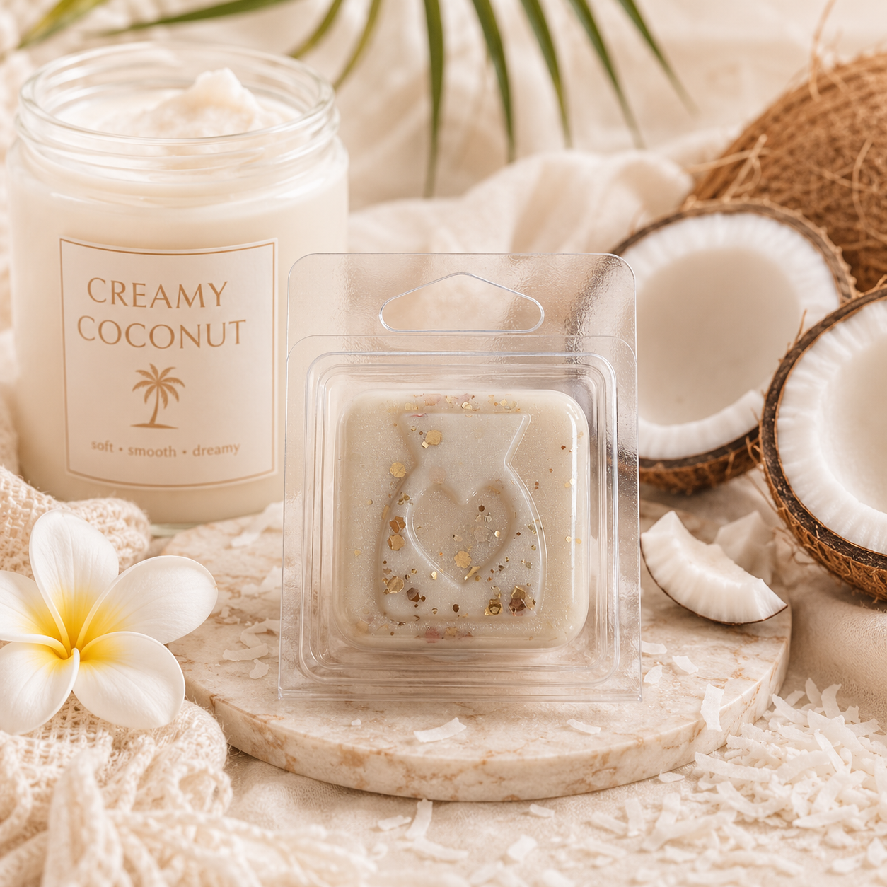 Creamy Coconut Wax Melt Sample