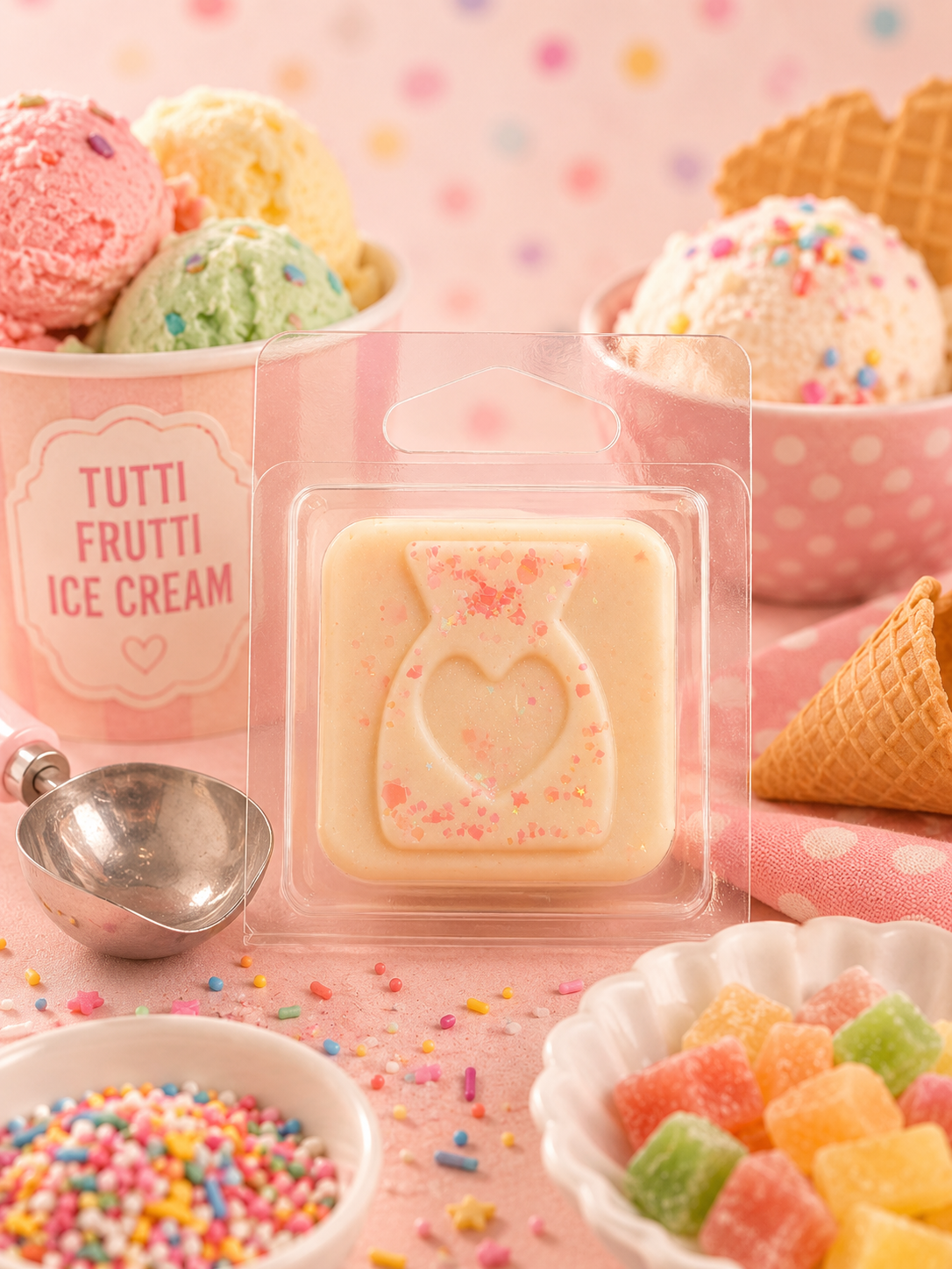 Tutti Frutti Ice Cream Wax Melt Sample