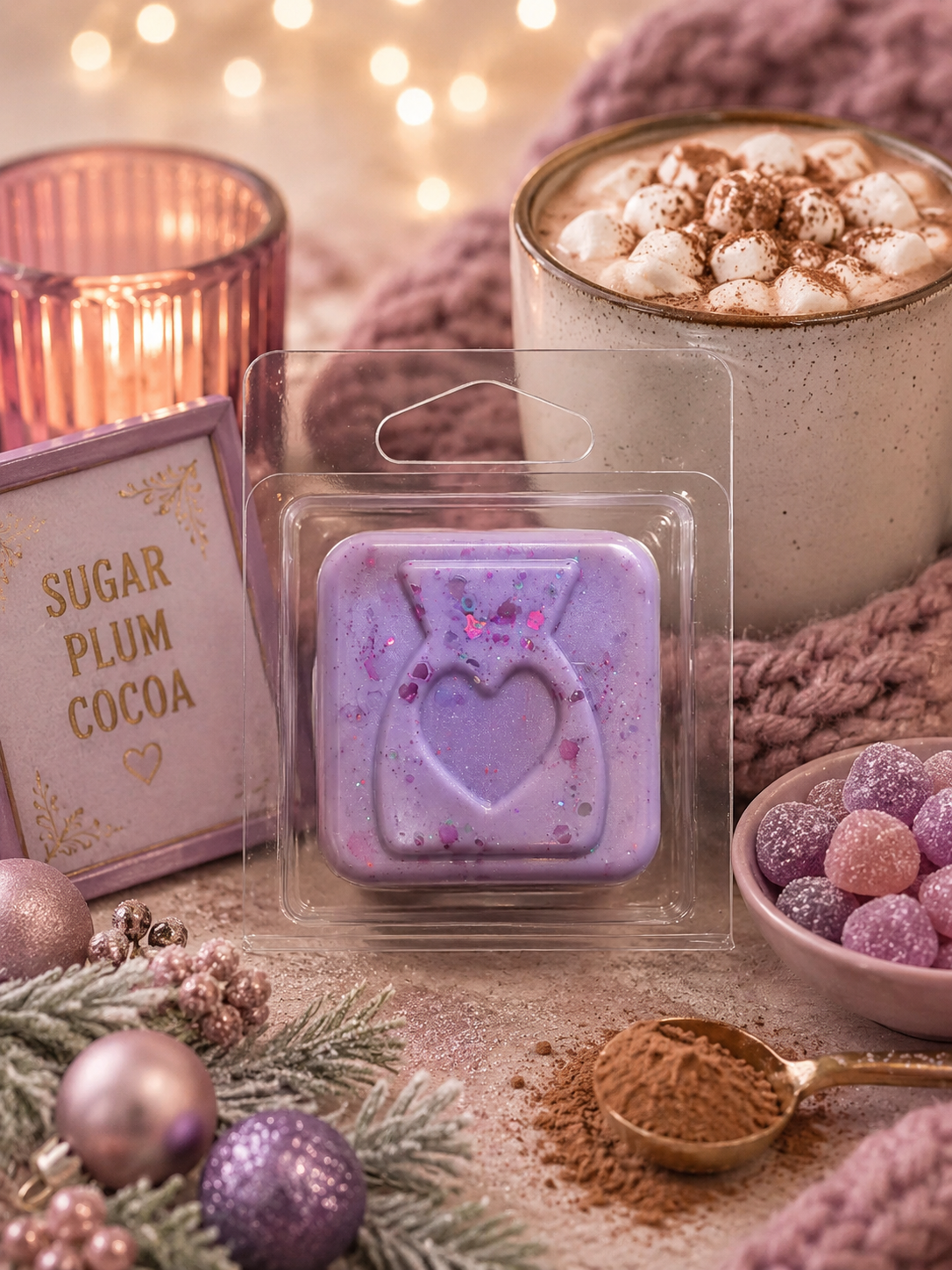 Sugar Plum Cocoa Wax Melt Sample