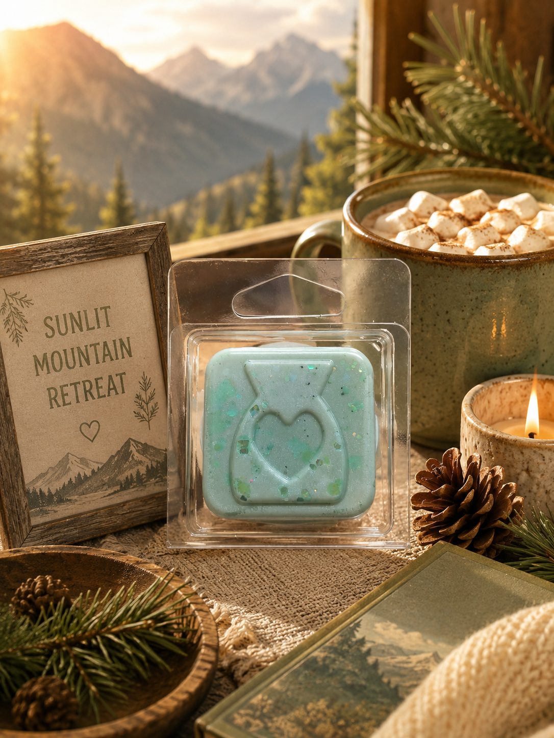 Sunlit Mountain Retreat Wax Melt Sample