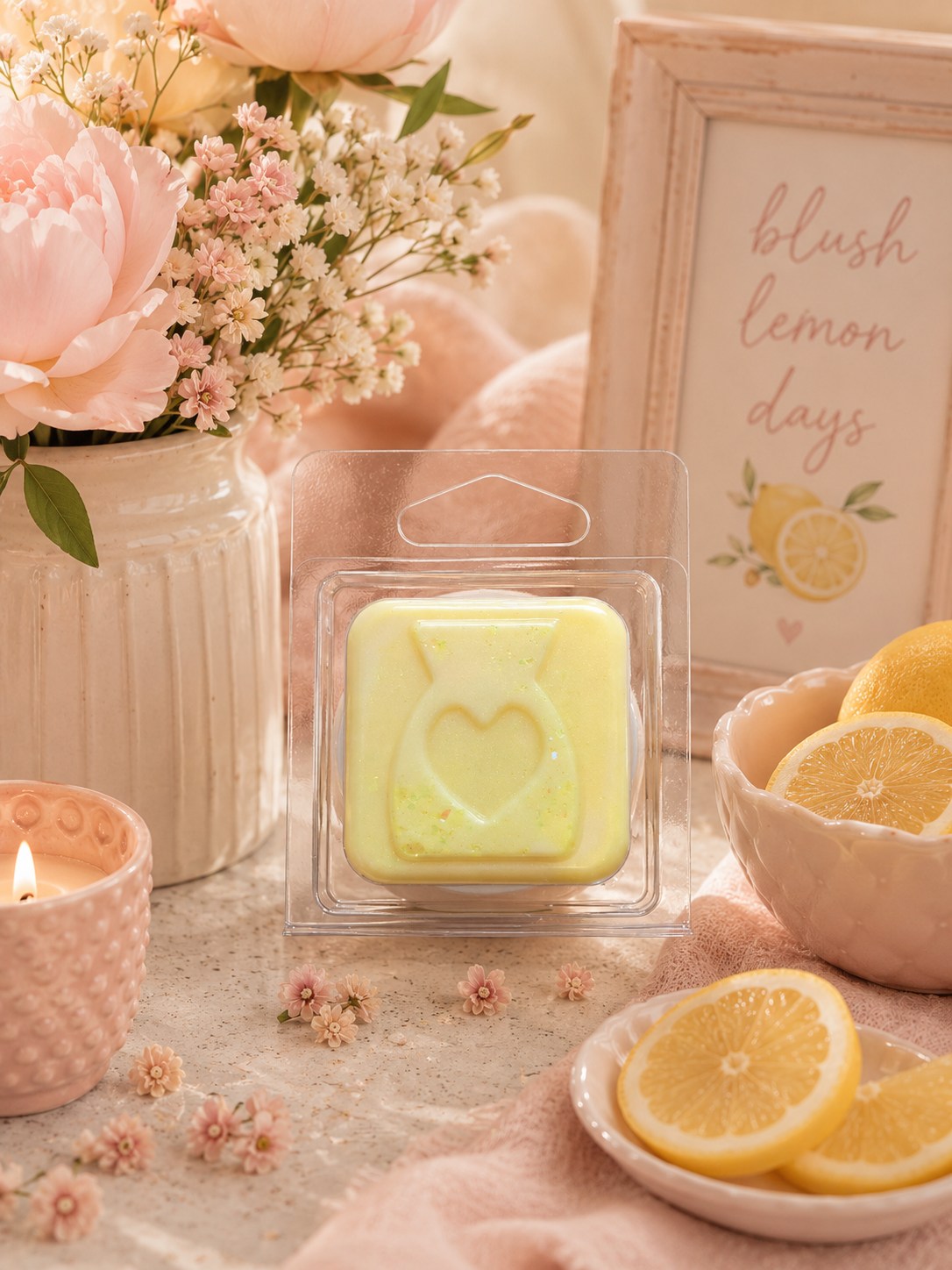 Blush Lemon Wax Melt Sample