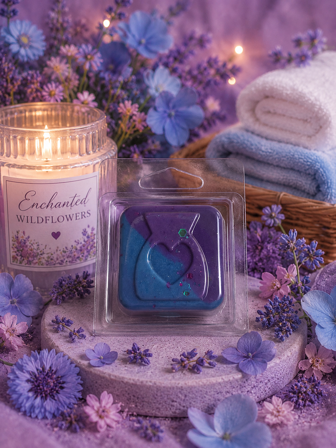 Enchanted Wildflowers Wax Melt Sample | Strong Scented Soy Wax Melts UK