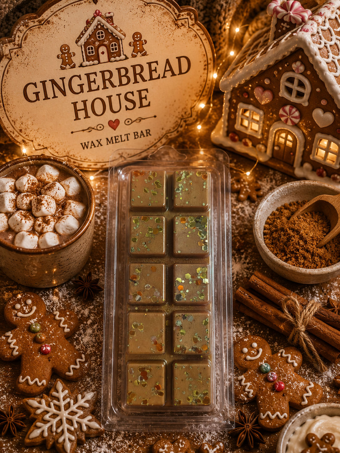 Gingerbread House Wax Melt Bar