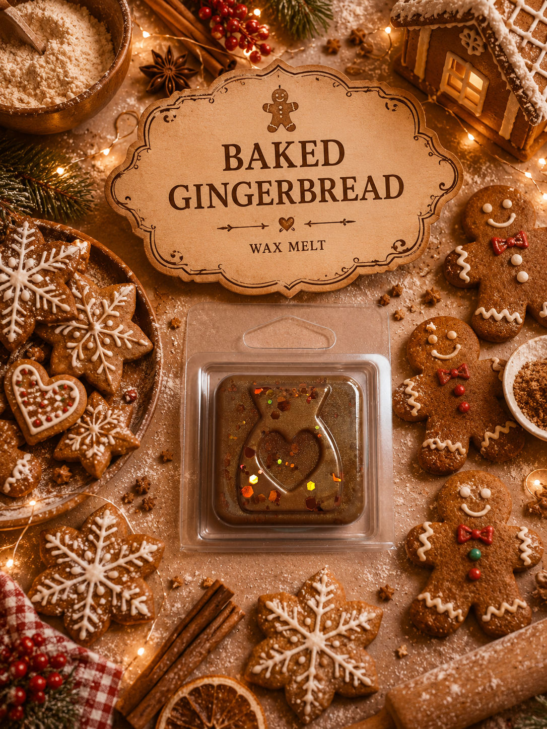 Baked Gingerbread Wax Melt Sample