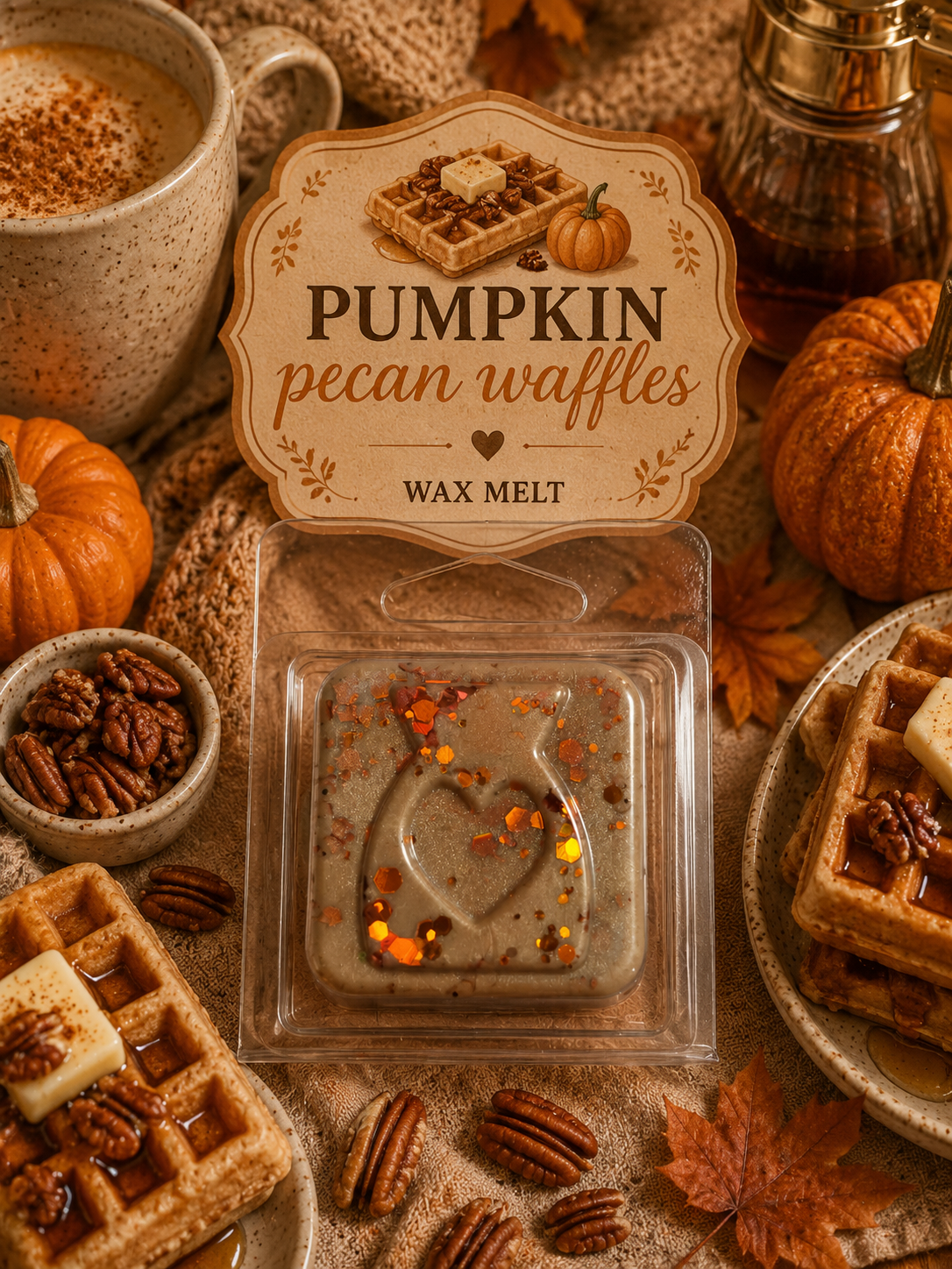 Pumpkin Pecan Waffles Wax Melt Sample
