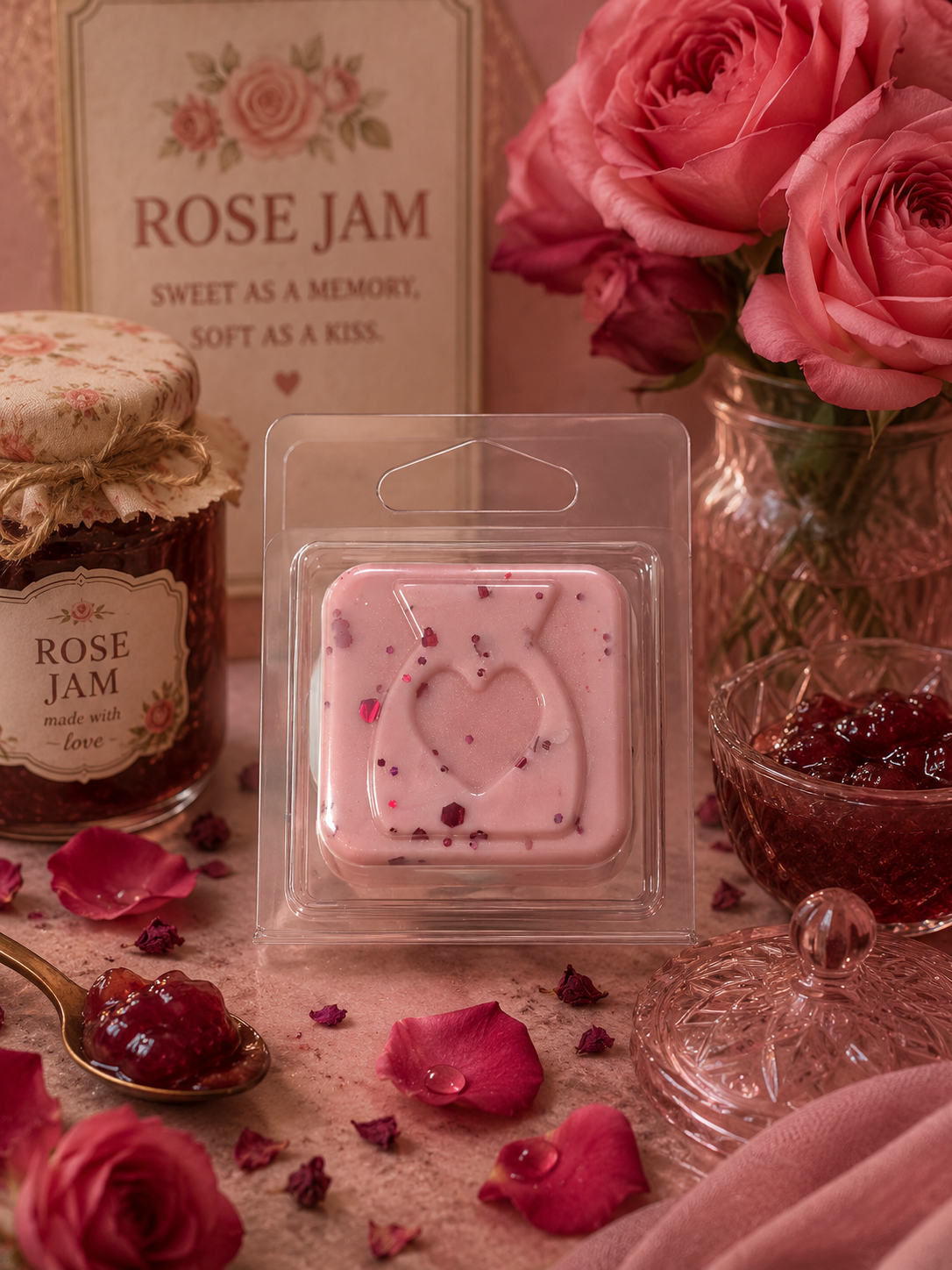 Rose Jam Wax Melt Sample