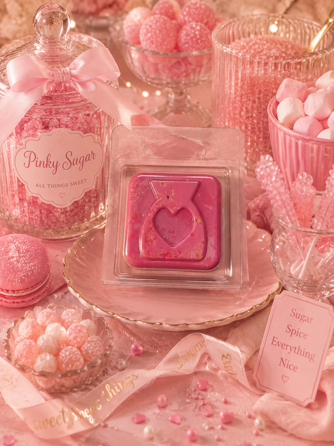 Pinky Sugar Wax Melt Sample