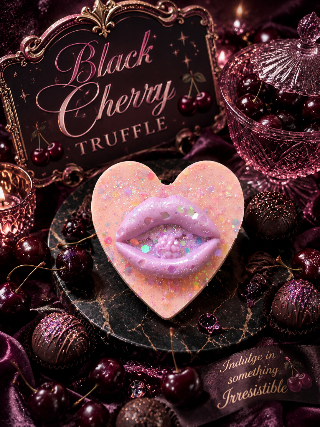 Black Cherry Truffle Wax Melt Shape