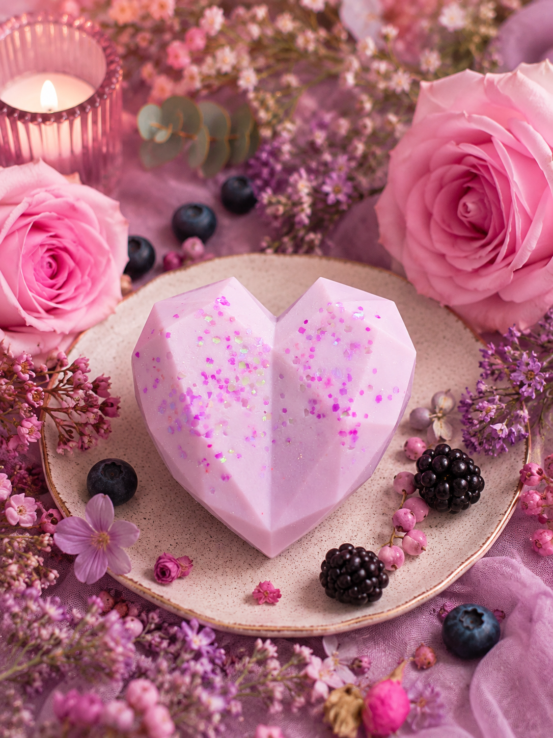 Flora Berry Heart Wax Melt