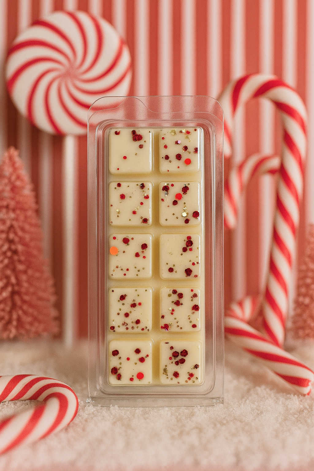 Candy Cane and Cosy Vanilla Wax Melt Bar