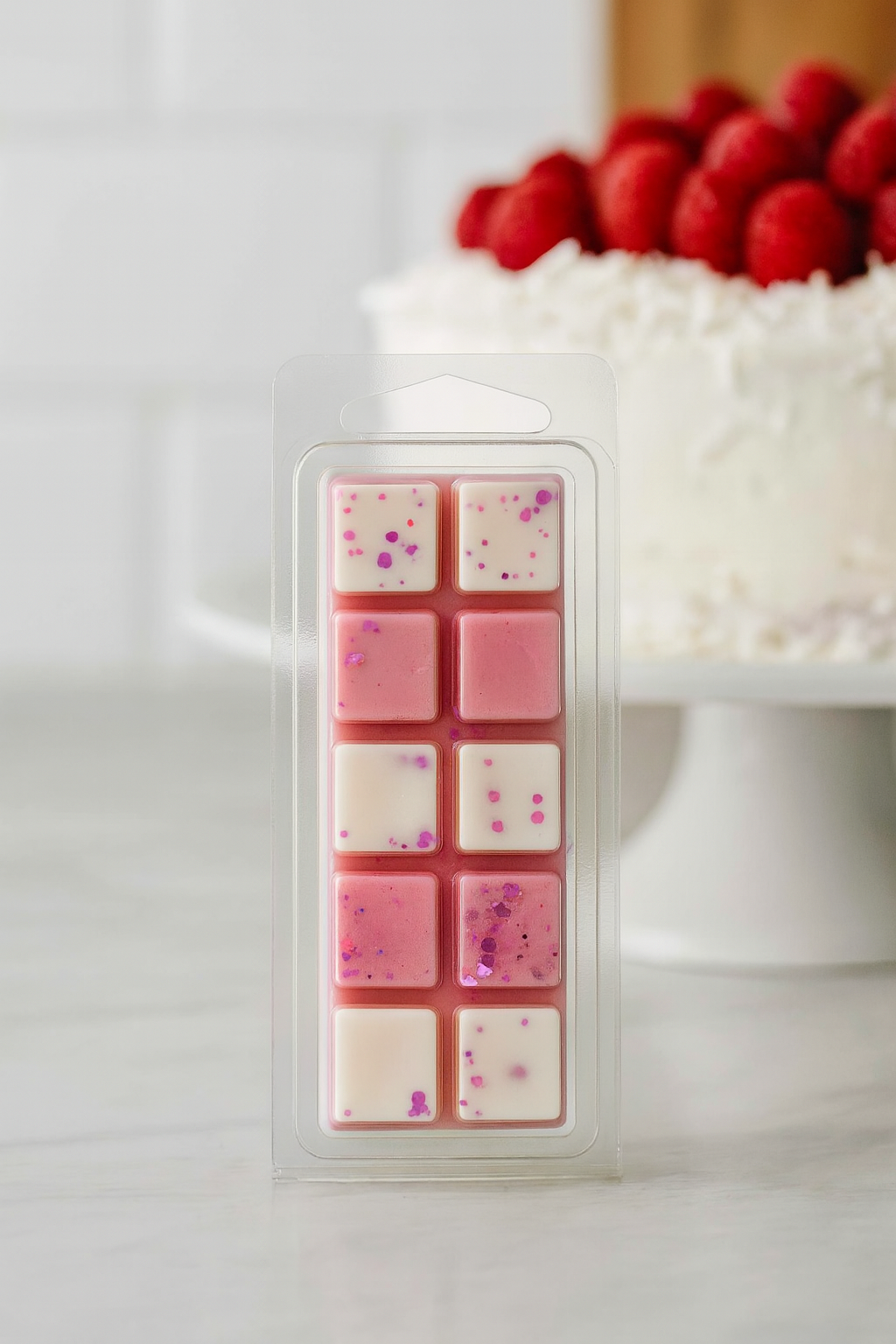 Raspberry Coconut Cake Wax Melt Bar