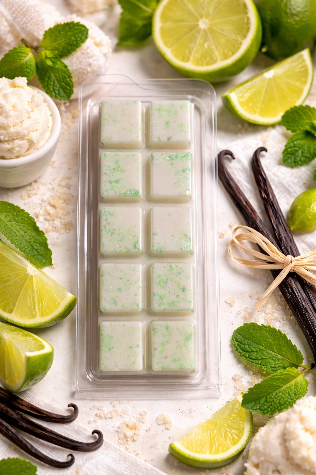 Vanilla and Lime Wax Melt | Strong Scented Soy Wax Melts UK