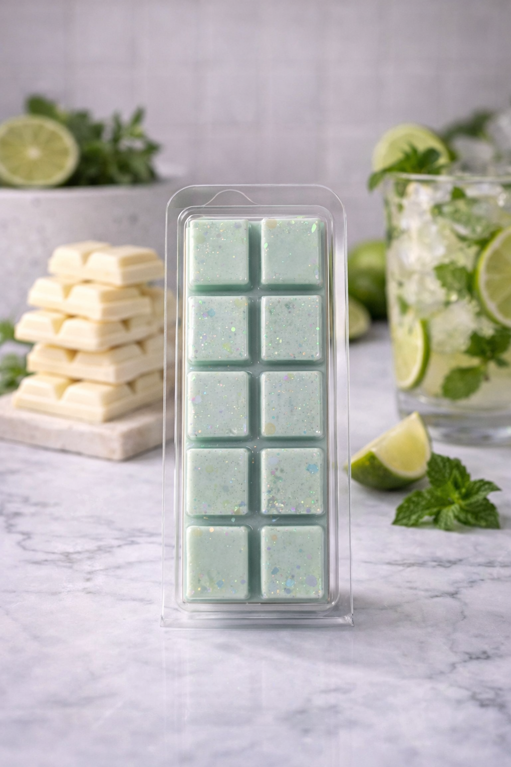 White Chocolate Mojito Wax Melt | Strong Scented Soy Wax Melts UK