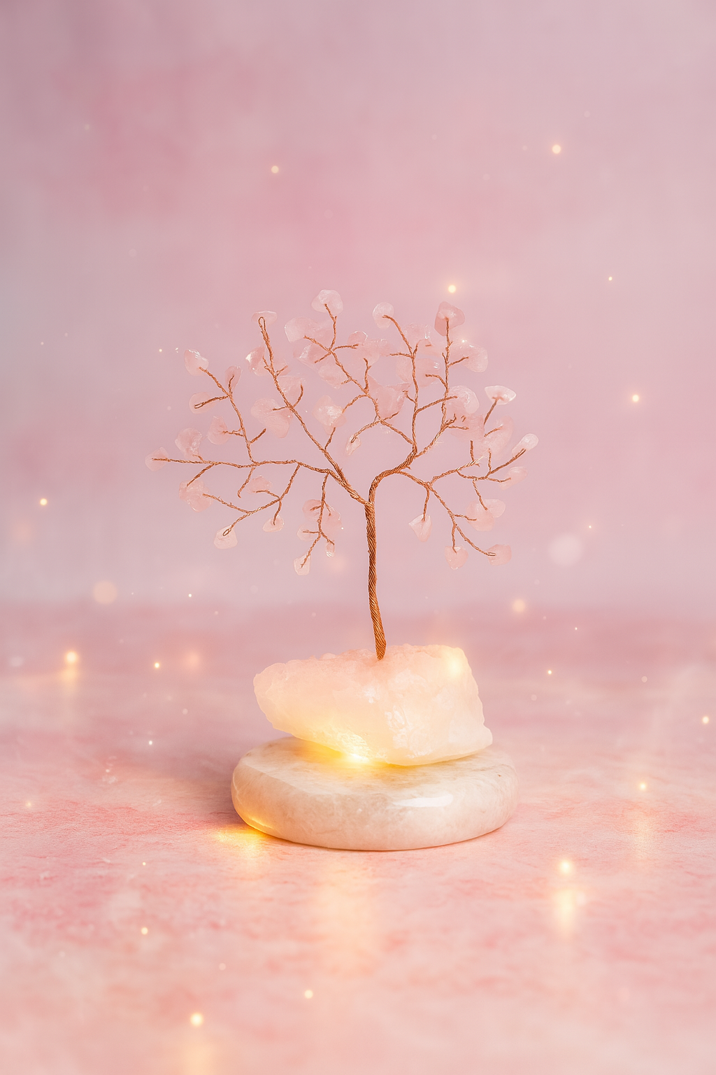 Small Gemstone Tree - Rose Quartz