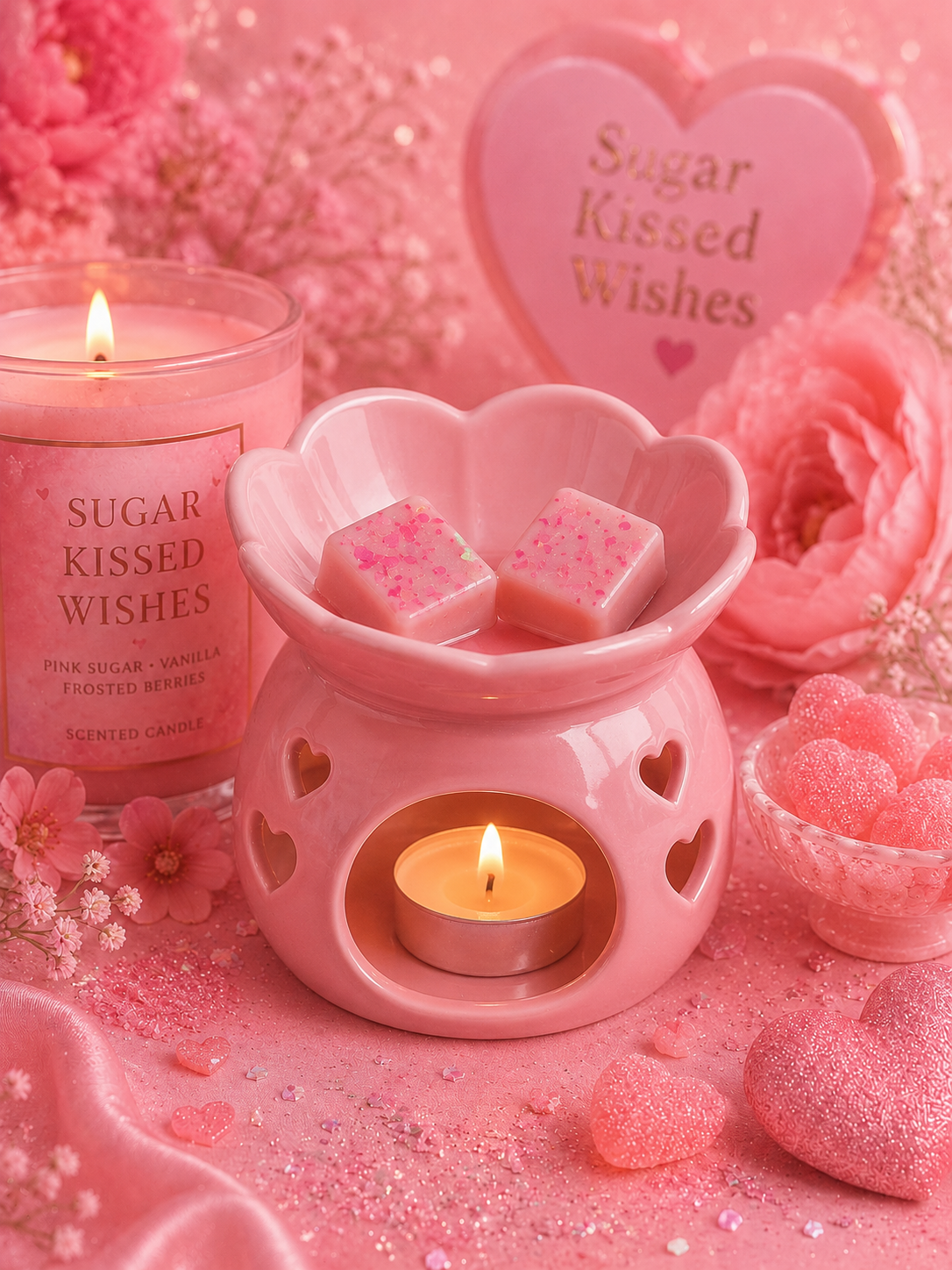 Sugar Kissed Wishes Wax Melt | Strong Scented Soy Wax Melts UK