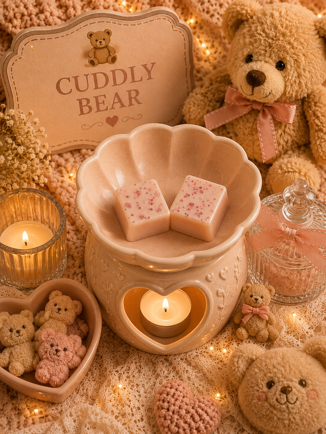 Cuddly Bear Wax Melt | Strong Scented Soy Wax Melts UK