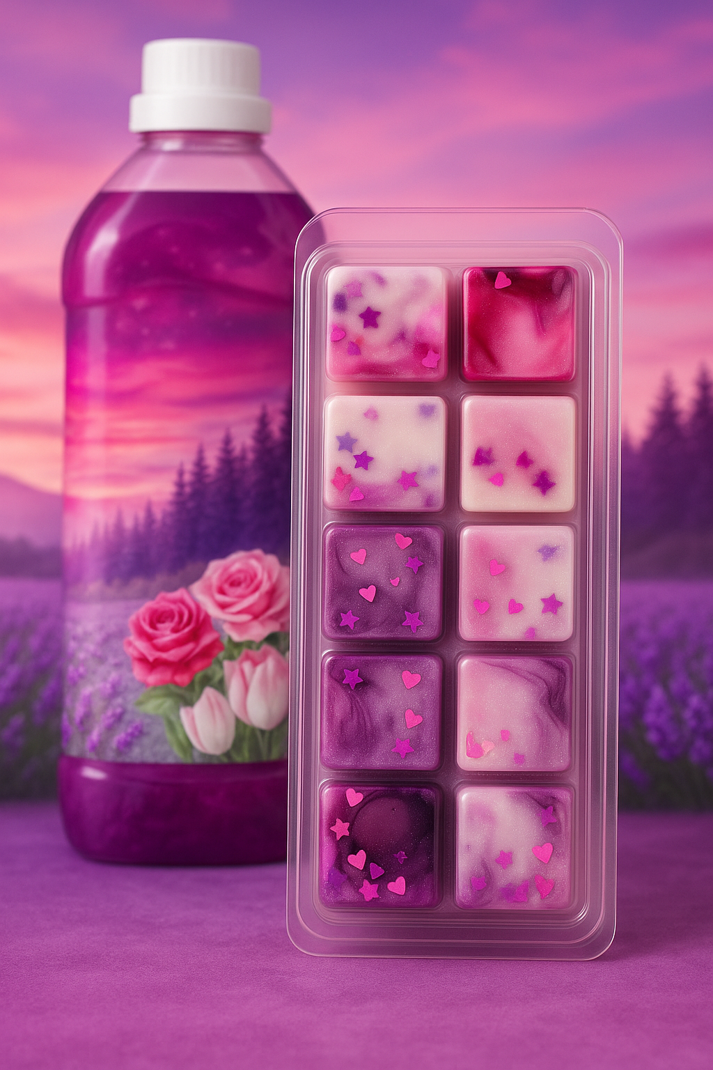 Frosted Rose Wonderland Soy Wax Melt Bar
