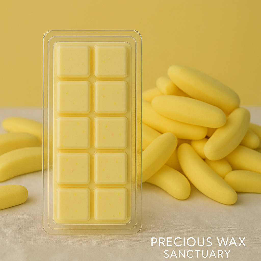Create a sweet, cheerful, and delightfully nostalgic atmosphere. Our 'Foam Banana' wax melt is perfect for a touch of fun and a happy, comforting vibe.