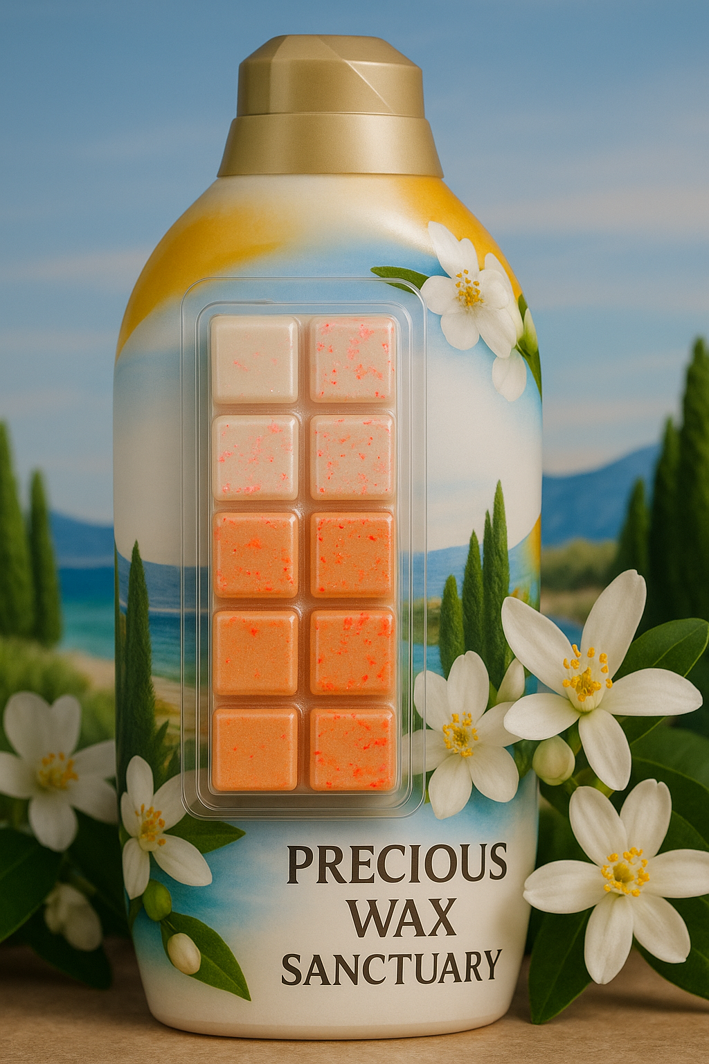 Create a clean, fresh, and invigorating atmosphere with a hint of coastal sweetness. Our 'Orange Blossom and Coastal Cypress Laundry' scent is pure bliss.