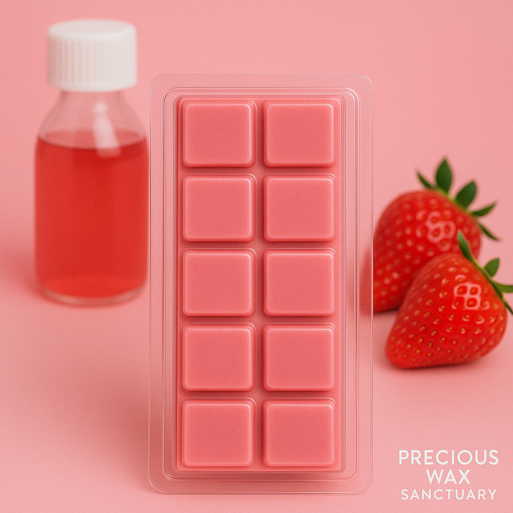 A blast from the past in wax form! 💖 Our 'Strawberry Calpol' wax melt, inspired by that familiar childhood scent. It's pure sweet, syrupy, and nostalgic bliss!