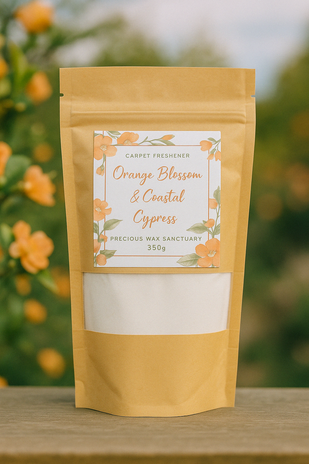 Orange Blossom and Coastal Cypress Carpet Freshener - 350g