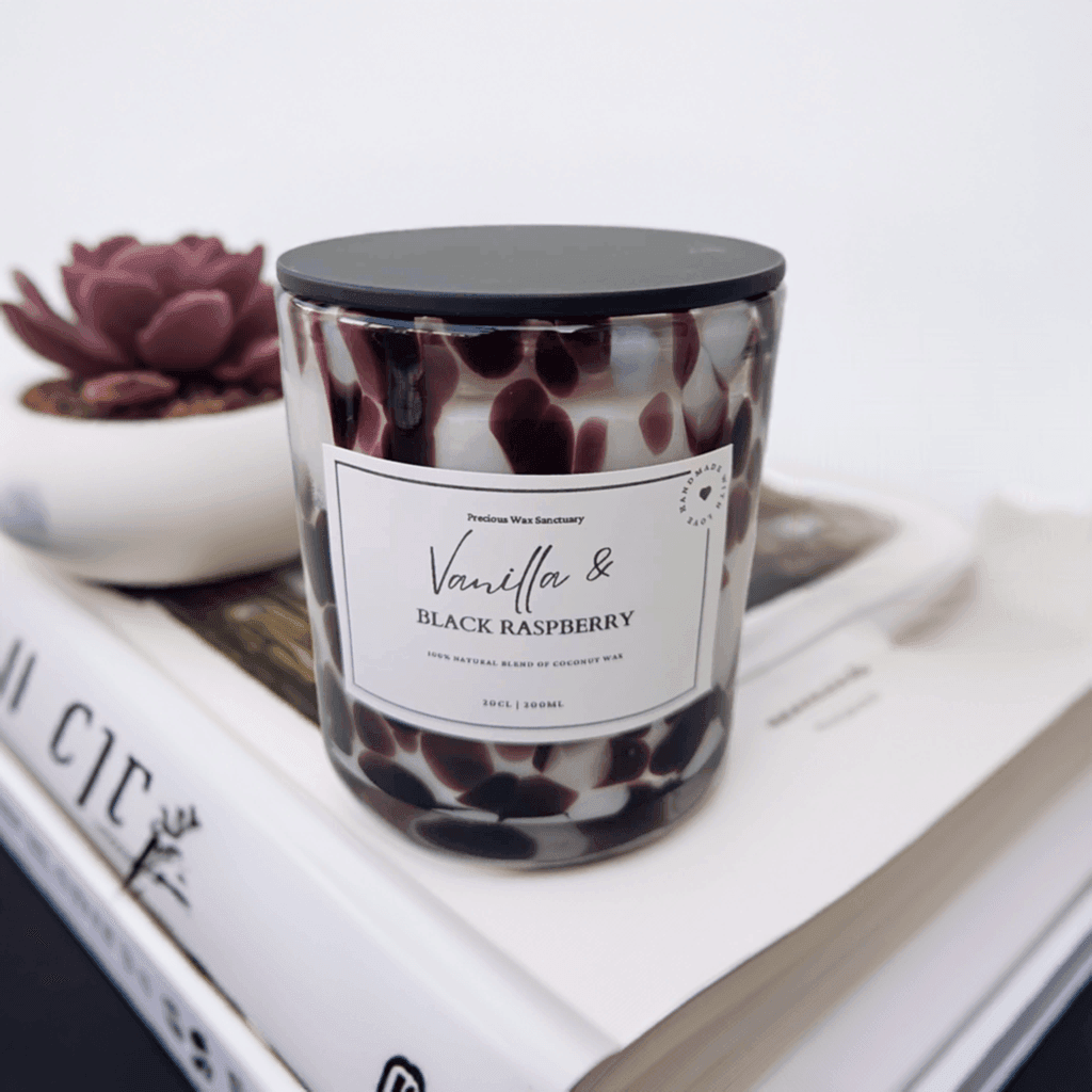 Vanilla and Black Raspberry Candle - Precious Wax Sanctuary
