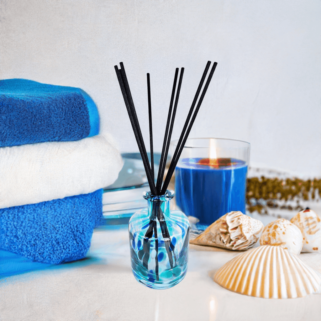 Santorini Blue Diffuser Bottle - 250ML - CHOOSE YOUR SCENT - Precious Wax Sanctuary