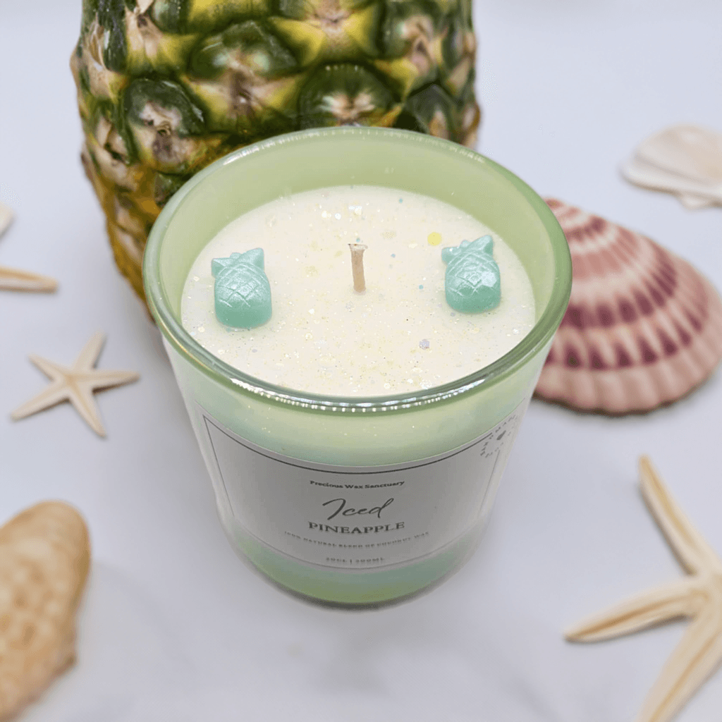 Iced Pineapple Decorative Candle - Precious Wax Sanctuary