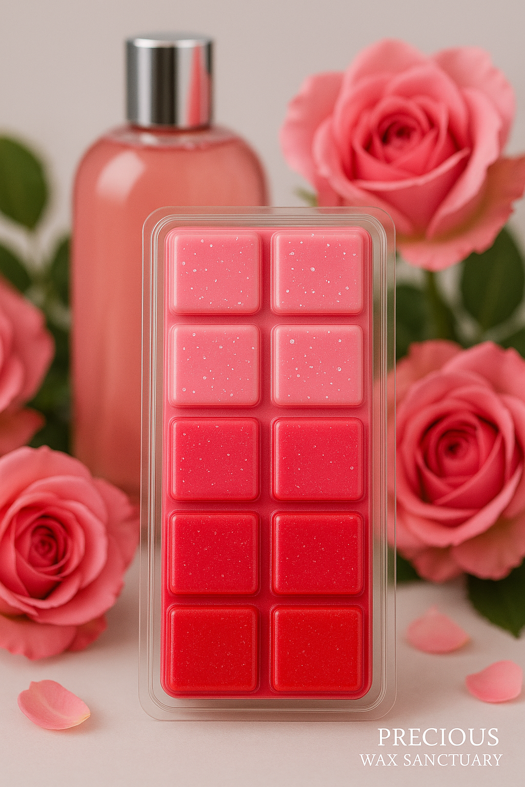 Rhubarb and Rose Soy Wax Melt Bar