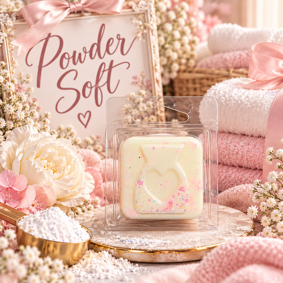 Powder Soft Wax Melt Sample | Strong Scented Soy Wax Melts UK