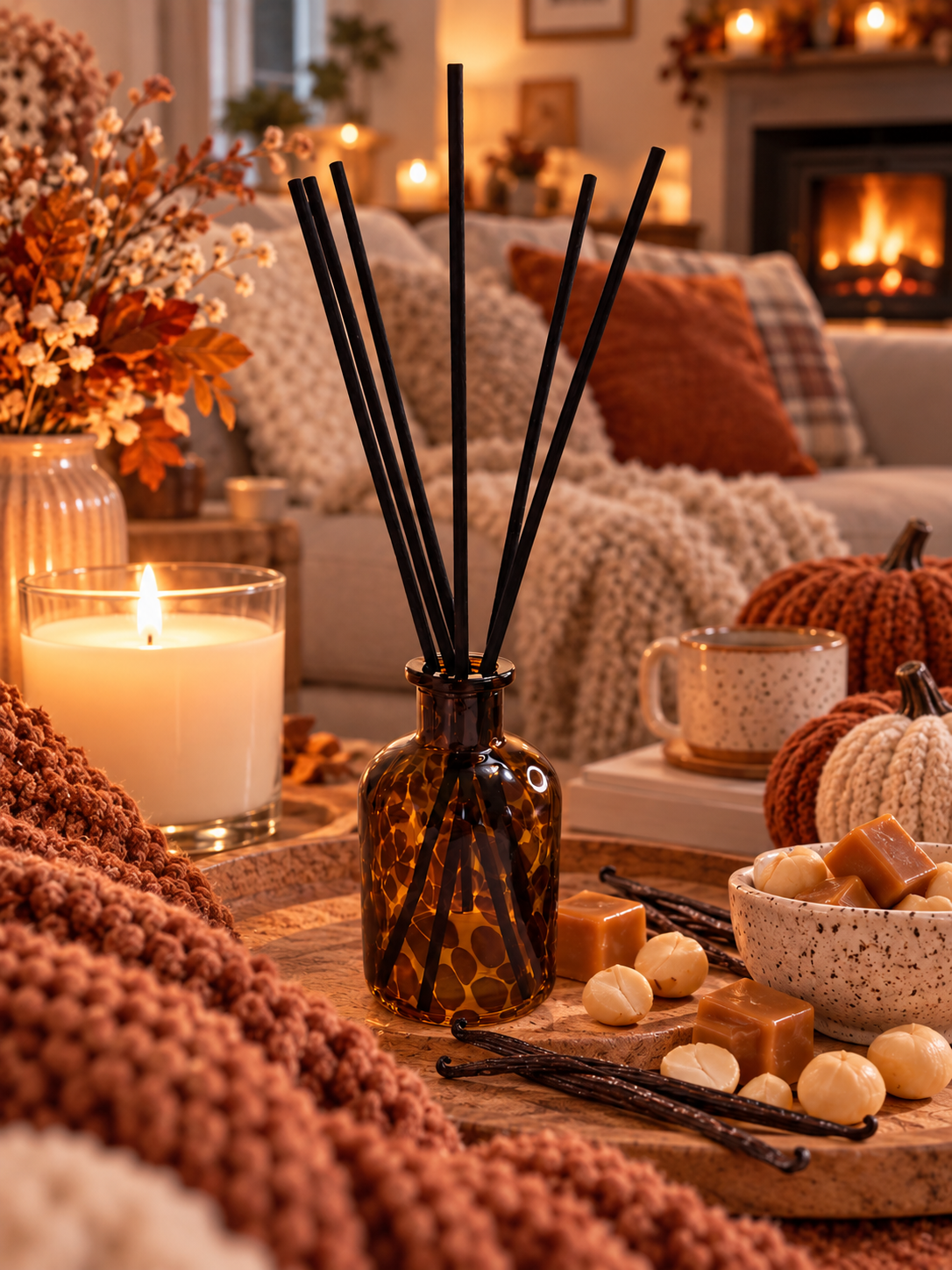 Caramelized Vanilla and Macadamia Reed Diffuser | 120ml